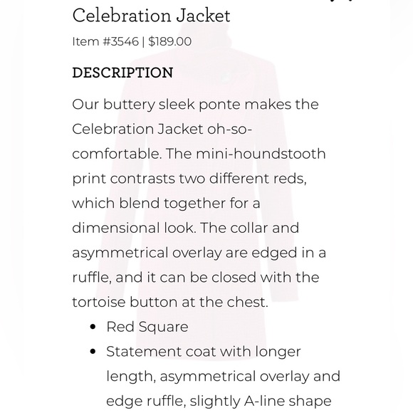 Celebration Jacket - Picture 5 of 5